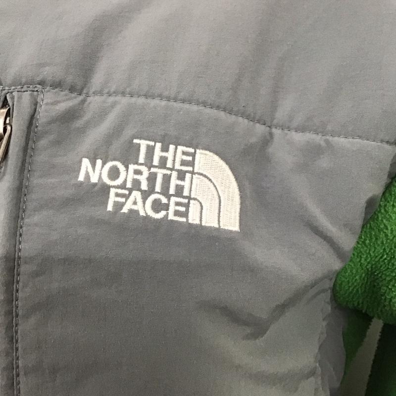 ザノースフェイス THE NORTH FACE ジャケット、上着 ジャンパー、ブルゾン ジップアップジャケット フリースジャケット アウター S ロゴ、文字 灰 / グレー / X 緑 / グリーン /  レディース USED 古着 中古 10126400