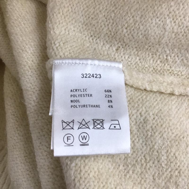 ダブルクローゼット w closet ニット、セーター 長袖 長袖ニットカットソー Vネック セーター 無地 白 / ホワイト /  レディース USED 古着 中古 10126409