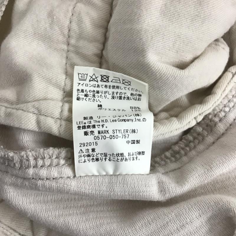 リー Lee スカート ひざ丈スカート コーデュロイスカート 巻きスカート ロングスカート M ロゴ、文字 白 / ホワイト /  レディース USED 古着 中古 10126412