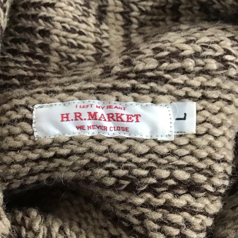 ハリウッドランチマーケット H.R MARKET カーディガン 長袖 700014-345 L 無地 マルチカラー / マルチカラー /  メンズ USED 古着 中古 10126413