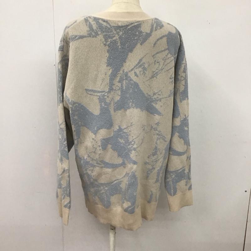 ジーナシス JEANASIS カーディガン 長袖 長袖カーディガン 前ボタン ニットカーディガン FREE 総柄 マルチカラー / マルチカラー /  レディース USED 古着 中古 10126414