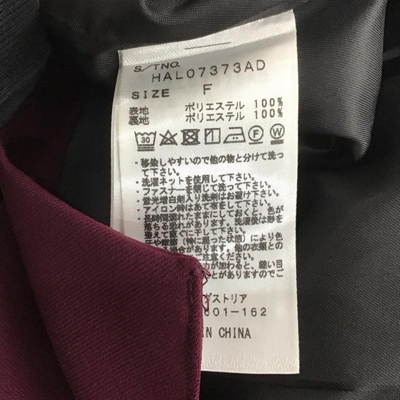 ハレ HARE ジャケット、上着 ジャケット、ブレザー ジップアップジャケット アウター カラージャケット FREE 無地 えんじ / ワインレッド /  レディース USED 古着 中古 10126418