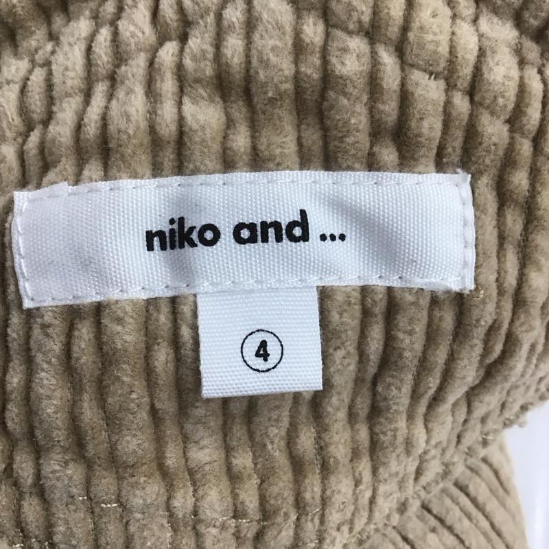 ニコアンド niko and... サロペット・オーバーオール サロペット、オーバーオール コーデュロイオーバーオール オールインワン ワイドパンツ 4 無地 ベージュ / ベージュ /  レディース USED 古着 中古 10126420