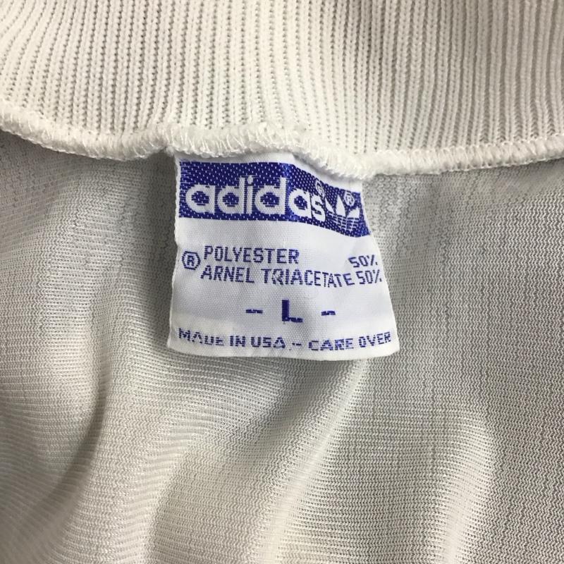 アディダス adidas ジャケット、上着 ジャケット、ブレザー ジップアップジャケット ジャージ スポーツウェア 古着 L ロゴ、文字 マルチカラー / マルチカラー /  メンズ USED 古着 中古 10126424