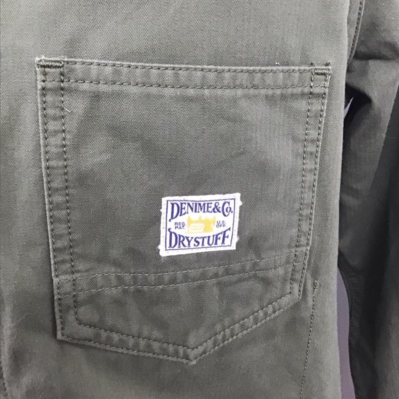 ドゥニーム Denime ジャケット、上着 ジャケット、ブレザー ミリタリージャケット ロングジャケット アウター M ロゴ、文字 カーキ / カーキ /  メンズ USED 古着 中古 10126433