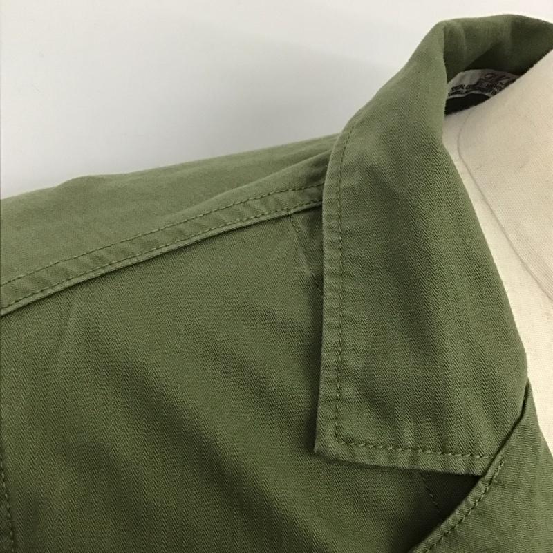 ドゥニーム Denime ジャケット、上着 ジャケット、ブレザー ミリタリージャケット ロングジャケット アウター M ロゴ、文字 カーキ / カーキ /  メンズ USED 古着 中古 10126433