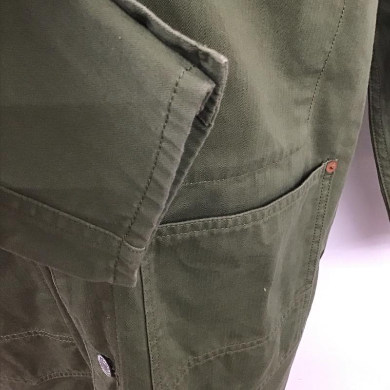 ドゥニーム Denime ジャケット、上着 ジャケット、ブレザー ミリタリージャケット ロングジャケット アウター M ロゴ、文字 カーキ / カーキ /  メンズ USED 古着 中古 10126433