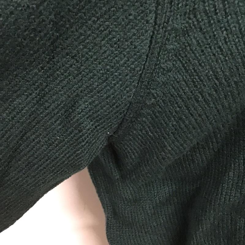 ポロバイラルフローレン Polo by RALPH LAUREN ニット、セーター 長袖 長袖ニットカットソー カラーネック セーター XL ロゴ、文字 緑 / グリーン /  メンズ USED 古着 中古 10126436