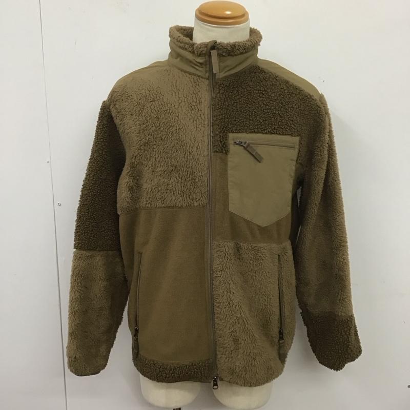 ユニクロ UNIQLO ジャケット、上着 ジャケット、ブレザー 341-421998 リースコンビネーションジャケット フリースジャケット アウター L 無地 カーキ / カーキ /  メンズ USED 古着 中古 10126437