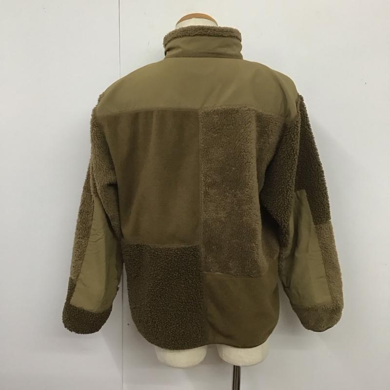 ユニクロ UNIQLO ジャケット、上着 ジャケット、ブレザー 341-421998 リースコンビネーションジャケット フリースジャケット アウター L 無地 カーキ / カーキ /  メンズ USED 古着 中古 10126437