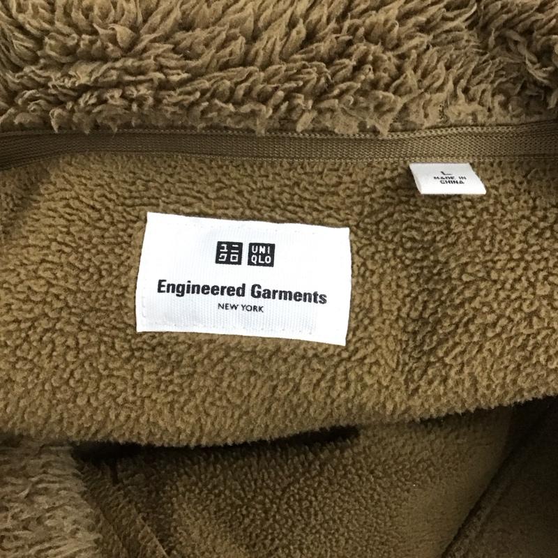 ユニクロ UNIQLO ジャケット、上着 ジャケット、ブレザー 341-421998 リースコンビネーションジャケット フリースジャケット アウター L 無地 カーキ / カーキ /  メンズ USED 古着 中古 10126437