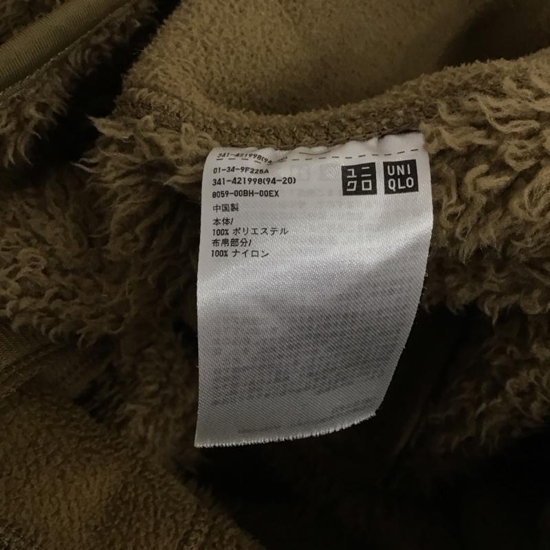 ユニクロ UNIQLO ジャケット、上着 ジャケット、ブレザー 341-421998 リースコンビネーションジャケット フリースジャケット アウター L 無地 カーキ / カーキ /  メンズ USED 古着 中古 10126437