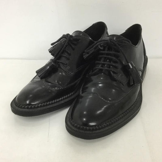 ザラ ZARA カジュアルシューズ カジュアルシューズ 5305 001 40 ウィングチップ タッセル EU36 無地 黒 / ブラック /  レディース USED 古着 中古 10126443