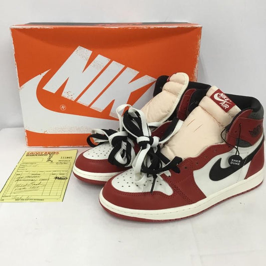 ナイキ NIKE スニーカー スニーカー DZ5485 612 AIR JORDAN 1 RETRO HIGH OG 27cm 箱有 27.0cm ロゴ、文字 白 / ホワイト / X 黒 / ブラック / X 赤 / レッド /  メンズ USED 古着 中古 10126444