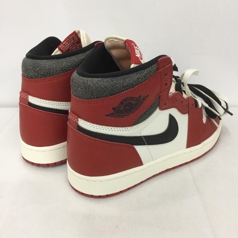 ナイキ NIKE スニーカー スニーカー DZ5485 612 AIR JORDAN 1 RETRO HIGH OG 27cm 箱有 27.0cm ロゴ、文字 白 / ホワイト / X 黒 / ブラック / X 赤 / レッド /  メンズ USED 古着 中古 10126444