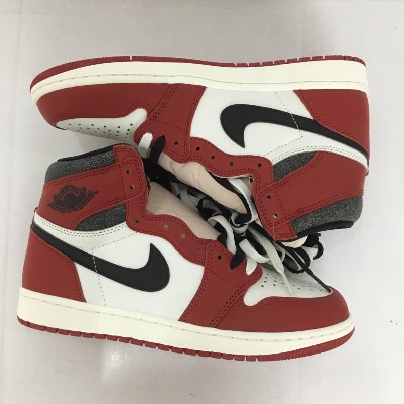 ナイキ NIKE スニーカー スニーカー DZ5485 612 AIR JORDAN 1 RETRO HIGH OG 27cm 箱有 27.0cm ロゴ、文字 白 / ホワイト / X 黒 / ブラック / X 赤 / レッド /  メンズ USED 古着 中古 10126444