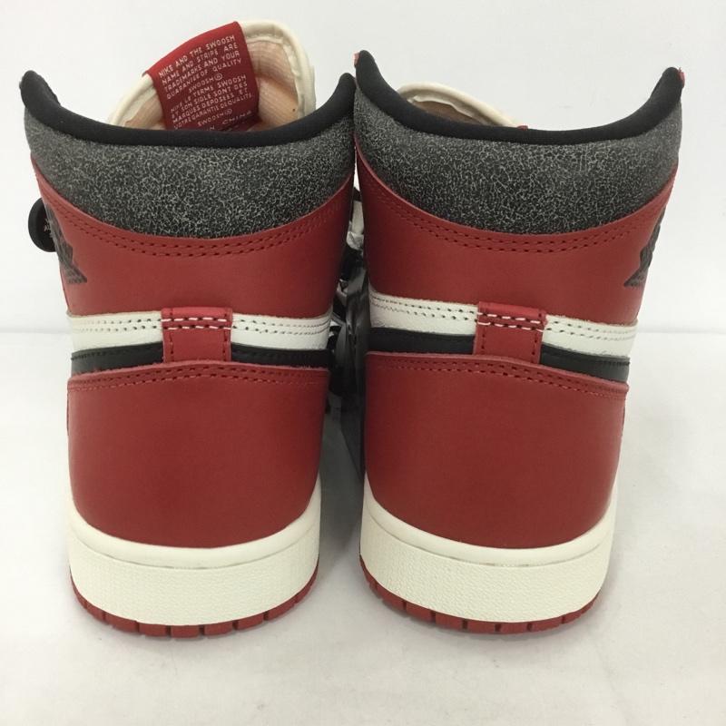 ナイキ NIKE スニーカー スニーカー DZ5485 612 AIR JORDAN 1 RETRO HIGH OG 27cm 箱有 27.0cm ロゴ、文字 白 / ホワイト / X 黒 / ブラック / X 赤 / レッド /  メンズ USED 古着 中古 10126444