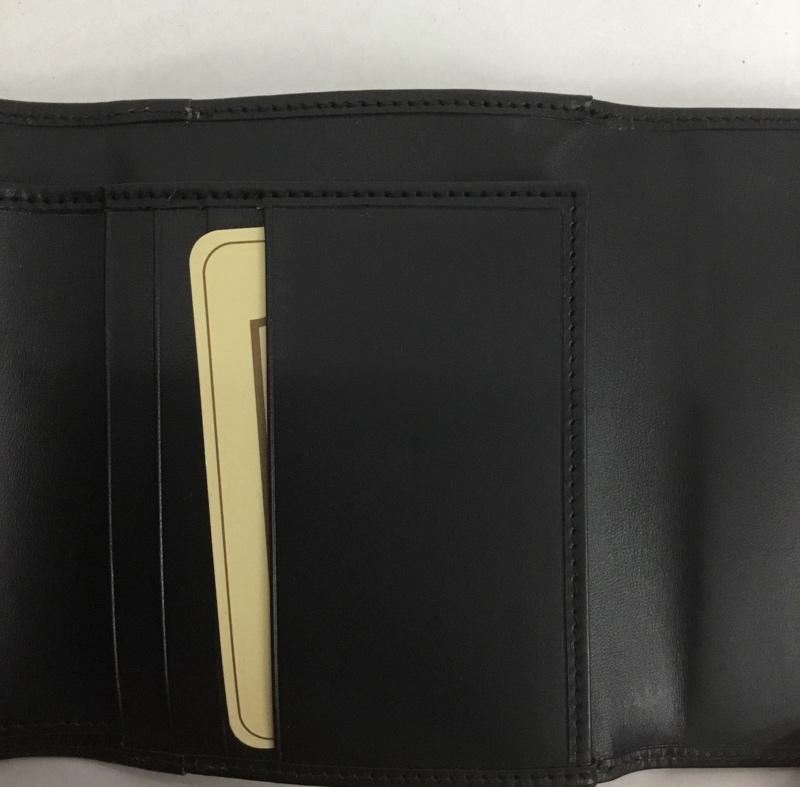ハンティングワールド Hunting World 財布 二つ折り 三つ折り ワンポイント 黒 / ブラック /  メンズ USED 古着 中古 10126449