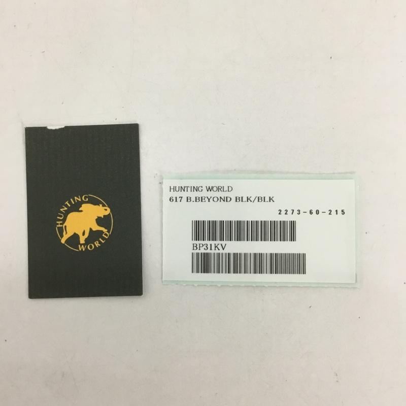 ハンティングワールド Hunting World 財布 二つ折り 三つ折り ワンポイント 黒 / ブラック /  メンズ USED 古着 中古 10126449