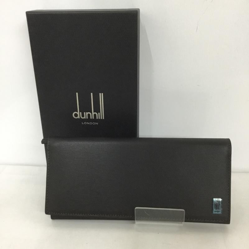 ダンヒル DUNHILL 財布 長財布 SIDECAR FP1010E 箱有 ワンポイント ダークブラウン / ダークブラウン /  メンズ USED 古着 中古 10126451