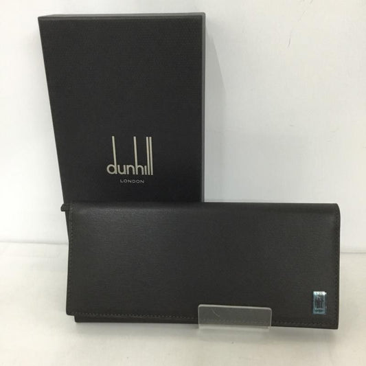 ダンヒル DUNHILL 財布 長財布 SIDECAR FP1010E 箱有 ワンポイント ダークブラウン / ダークブラウン /  メンズ USED 古着 中古 10126451