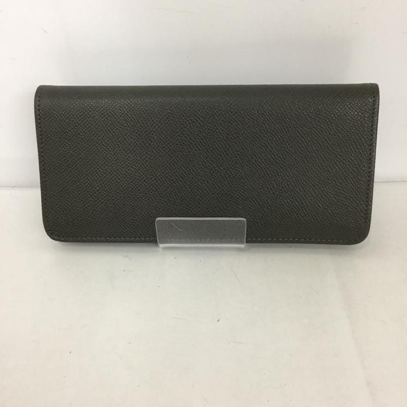 ダンヒル DUNHILL 財布 長財布 BOURDON 箱有 ワンポイント 灰 / グレー /  メンズ USED 古着 中古 10126452