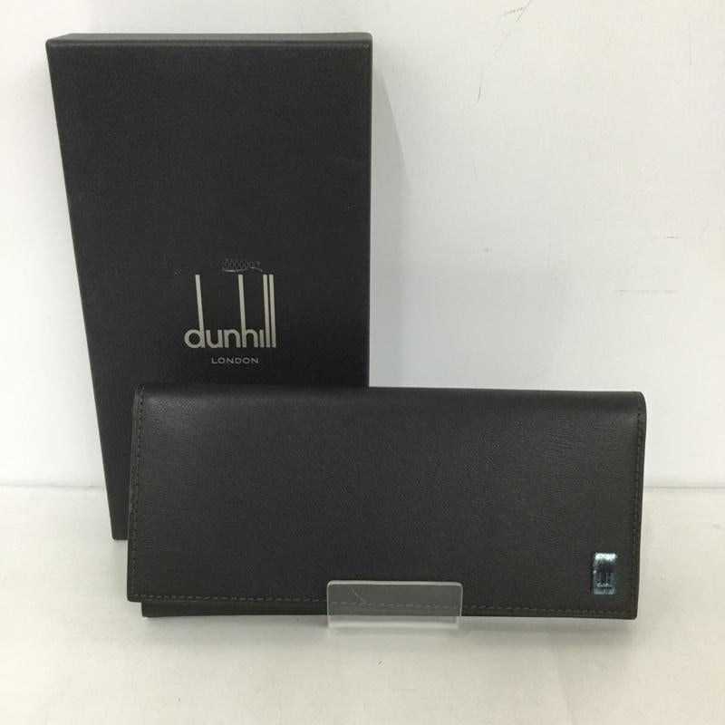 ダンヒル DUNHILL 財布 長財布 SIDECAR FP1010E 箱有 ワンポイント ダークブラウン / ダークブラウン /  メンズ USED 古着 中古 10126453