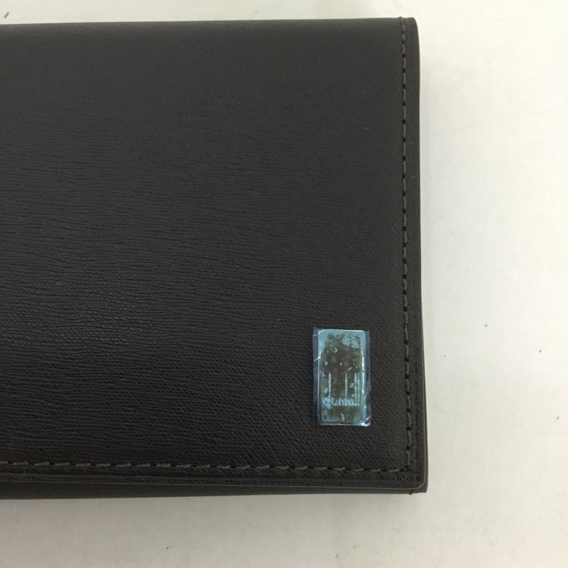 ダンヒル DUNHILL 財布 長財布 SIDECAR FP1010E 箱有 ワンポイント ダークブラウン / ダークブラウン /  メンズ USED 古着 中古 10126453