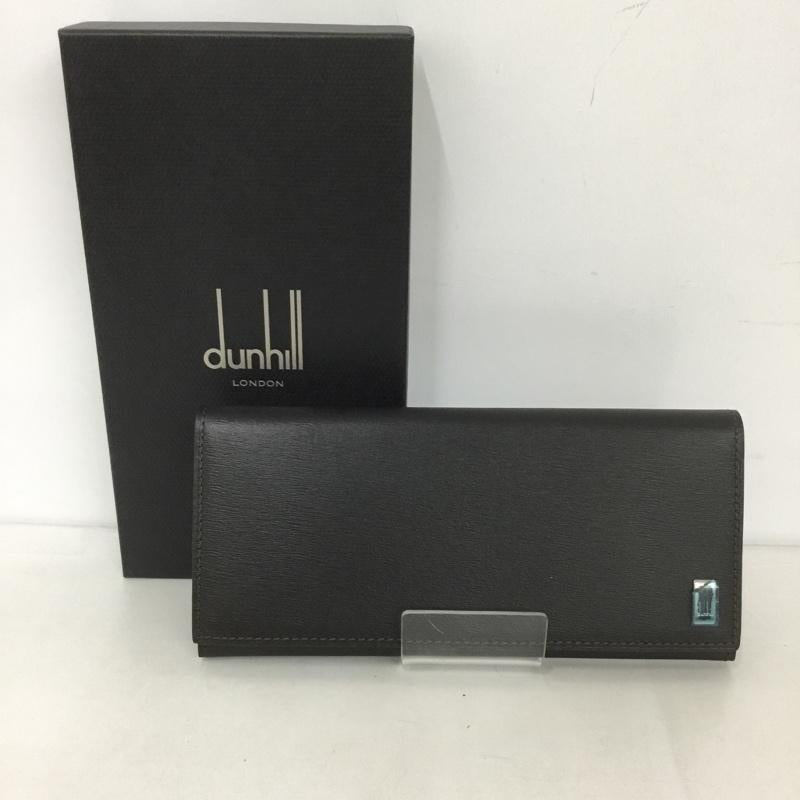 ダンヒル DUNHILL 財布 長財布 SIDECAR FP1010E 箱有 ワンポイント ダークブラウン / ダークブラウン /  メンズ USED 古着 中古 10126457