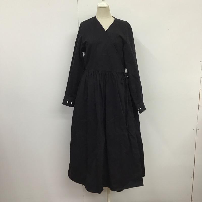 古着 USED ワンピース ロングスカート foufou カシュクールワンピース 長袖 0 無地 紺 / ネイビー /  レディース USED 古着 中古 10126465