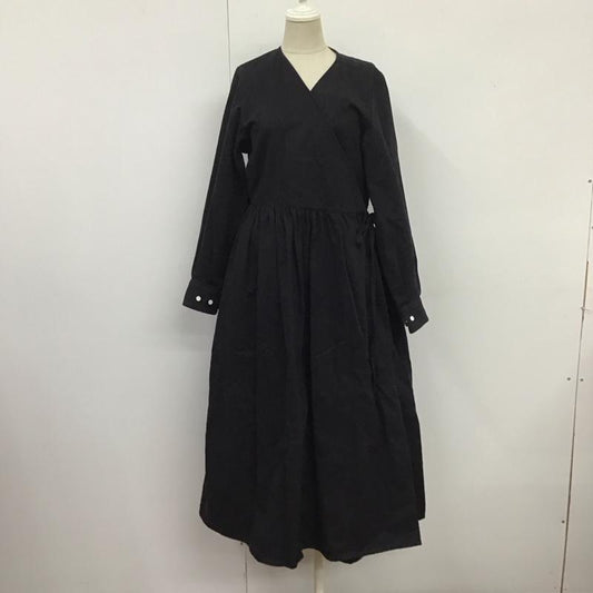 古着 USED ワンピース ロングスカート foufou カシュクールワンピース 長袖 0 無地 紺 / ネイビー /  レディース USED 古着 中古 10126465
