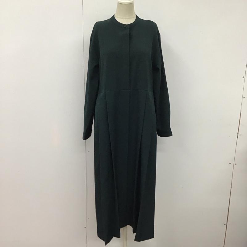 アーバンリサーチドアーズ URBAN RESEARCH DOORS ワンピース ロングスカート DR47-26E207 サイドプリーツ切替ワンピース S 無地 緑 / グリーン /  レディース USED 古着 中古 10126468
