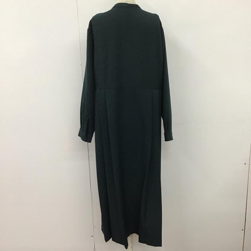 アーバンリサーチドアーズ URBAN RESEARCH DOORS ワンピース ロングスカート DR47-26E207 サイドプリーツ切替ワンピース S 無地 緑 / グリーン /  レディース USED 古着 中古 10126468