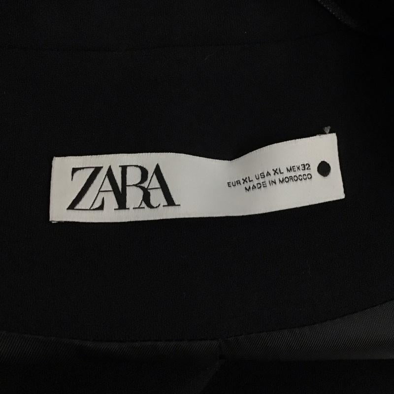 ザラ ZARA ベスト ベスト ジレ サイドスリット XL 無地 黒 / ブラック /  レディース USED 古着 中古 10126469