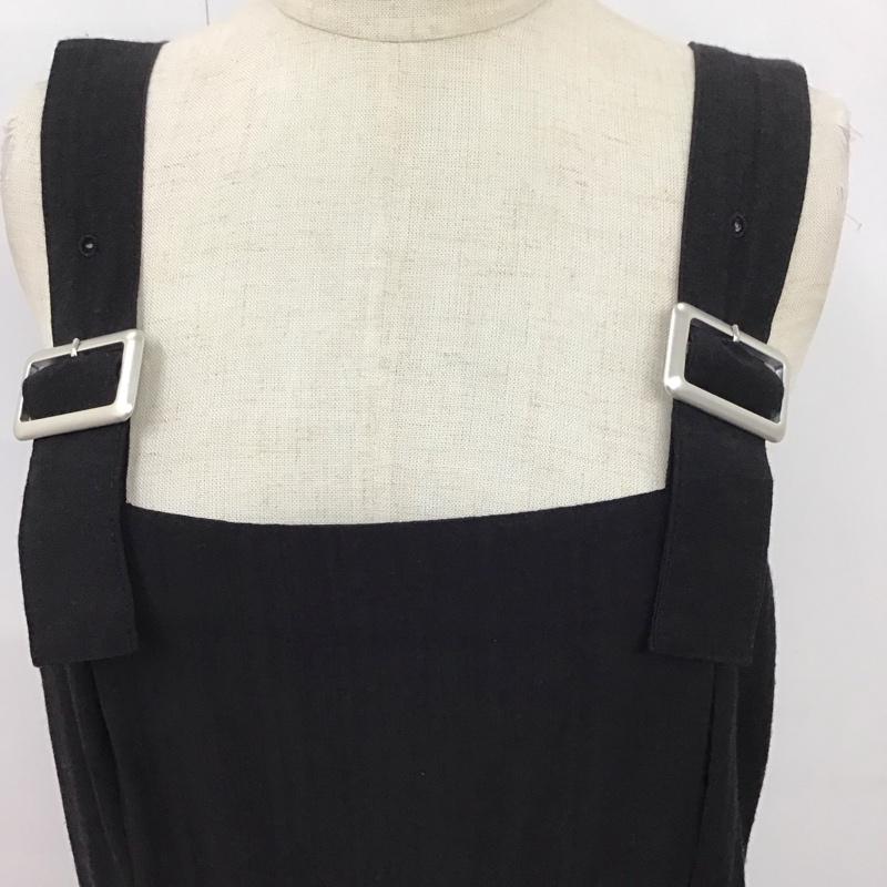 リエディ Re:EDIT ワンピース ロングスカート 23SS5637 ジャンパースカート ティアード L 無地 黒 / ブラック /  レディース USED 古着 中古 10126475