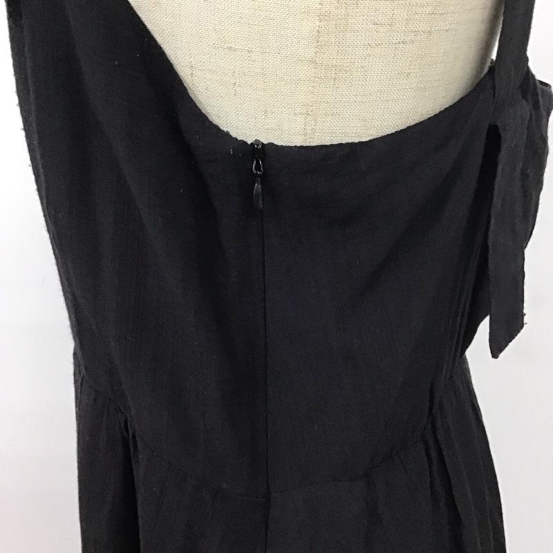リエディ Re:EDIT ワンピース ロングスカート 23SS5637 ジャンパースカート ティアード L 無地 黒 / ブラック /  レディース USED 古着 中古 10126475