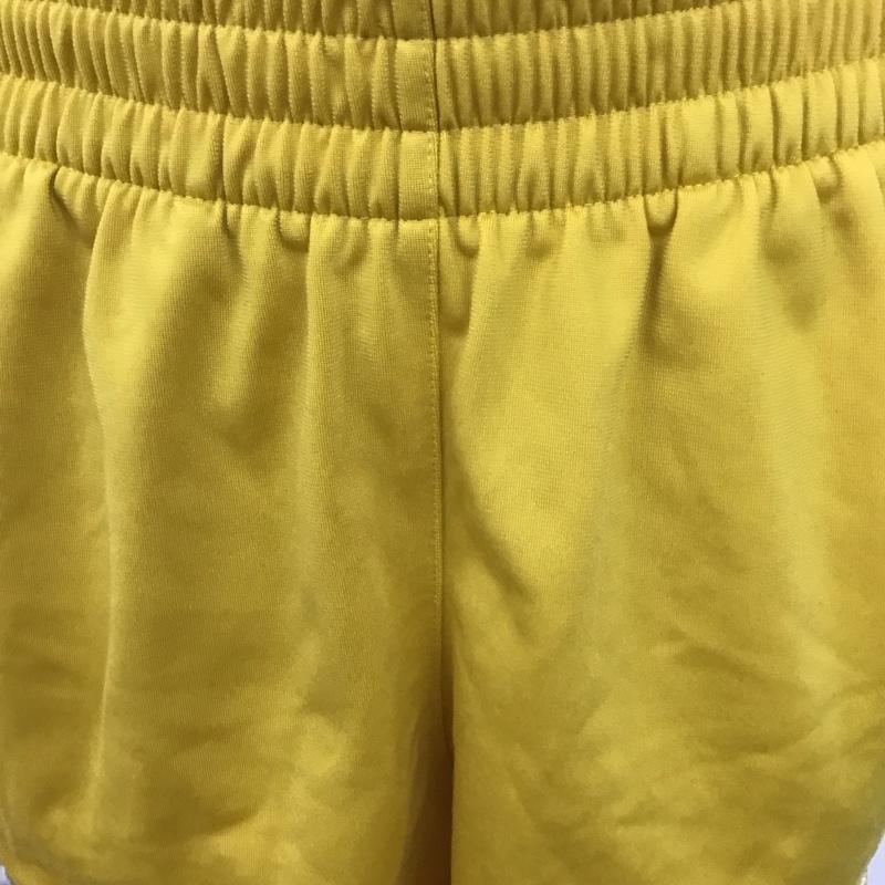 アディダス adidas パンツ ショートパンツ CY4764 3ストライプ スポーツウェア M ロゴ、文字 黄 / イエロー / X 白 / ホワイト /  レディース USED 古着 中古 10126477