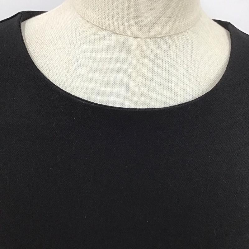 ナノユニバース nano・universe ワンピース ロングスカート ヘムフレアロングワンピース マルチサイズ M 無地 黒 / ブラック /  レディース USED 古着 中古 10126479