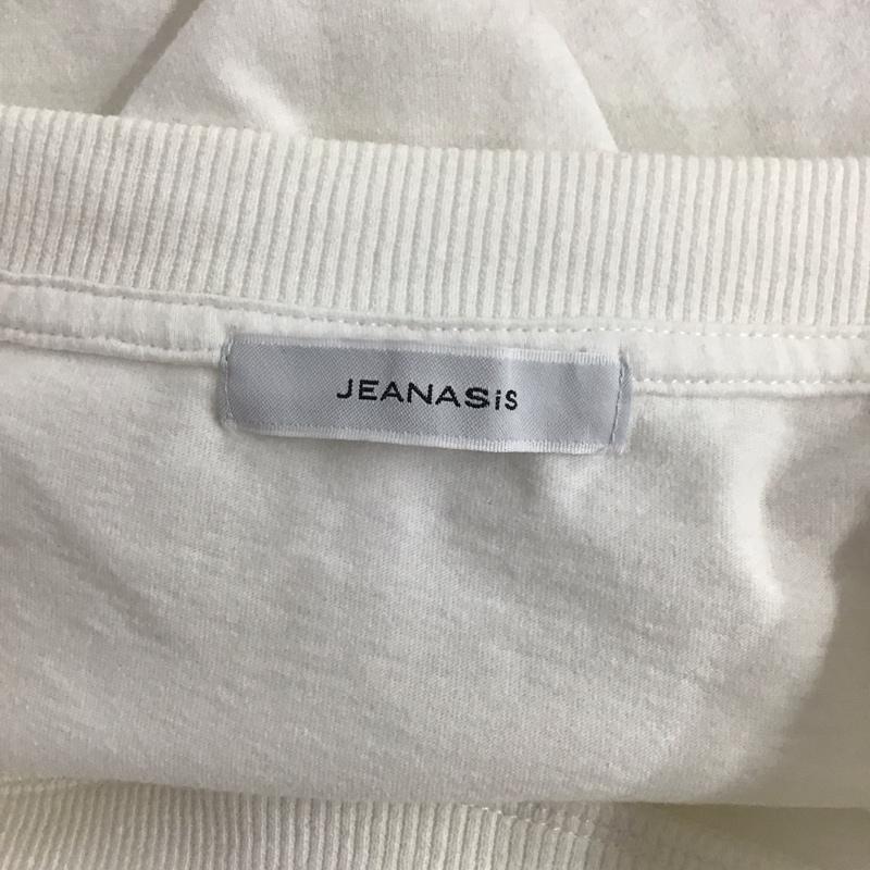 ジーナシス JEANASIS カットソー 半袖 JS062905SB 裾フリンジカットソー FREE 無地 白 / ホワイト /  レディース USED 古着 中古 10126483