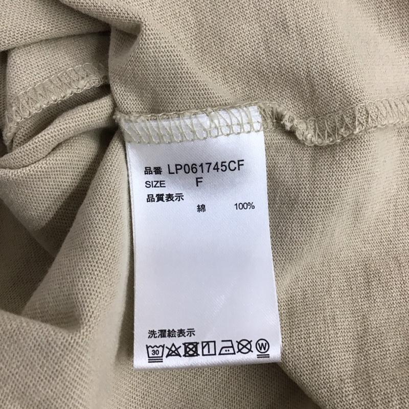 レプシィム LEPSIM Tシャツ 半袖 半袖カットソー プリントTシャツ クルーネックカットソー FREE ロゴ、文字 ベージュ / ベージュ /  レディース USED 古着 中古 10126490
