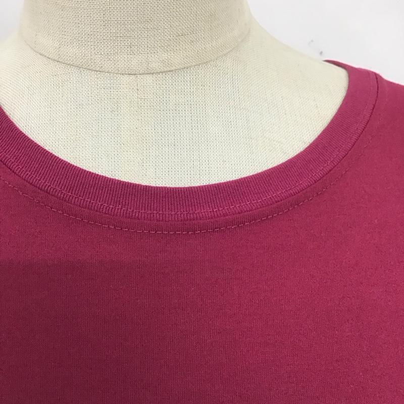 モンベル mont-bell Tシャツ 半袖 1114179 WICT 半袖カットソー プリントTシャツ XL ロゴ、文字 えんじ / ワインレッド /  レディース USED 古着 中古 10126493