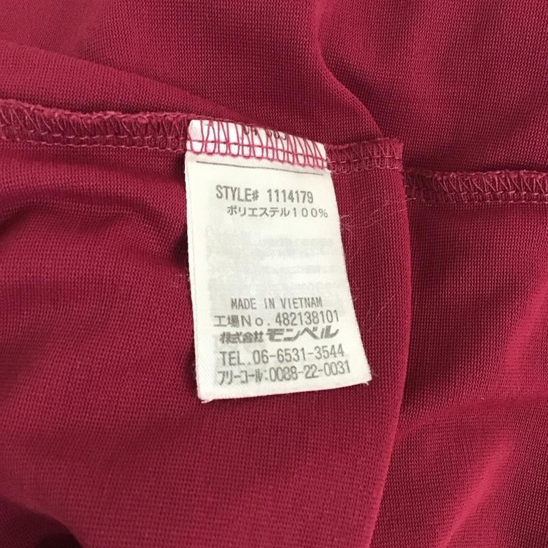 モンベル mont-bell Tシャツ 半袖 1114179 WICT 半袖カットソー プリントTシャツ XL ロゴ、文字 えんじ / ワインレッド /  レディース USED 古着 中古 10126493