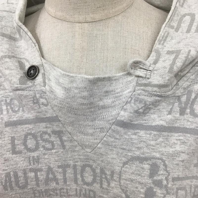 ディーゼル DIESEL パーカー 長袖 長袖パーカー プルオーバーパーカー スウェット XS プリント 灰 / グレー /  レディース USED 古着 中古 10126495
