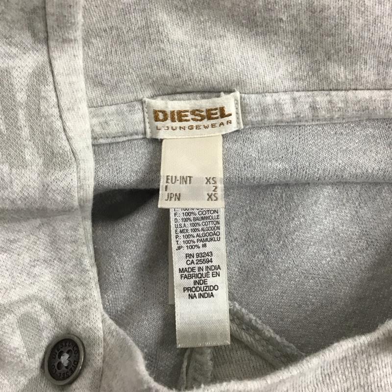 ディーゼル DIESEL パーカー 長袖 長袖パーカー プルオーバーパーカー スウェット XS プリント 灰 / グレー /  レディース USED 古着 中古 10126495