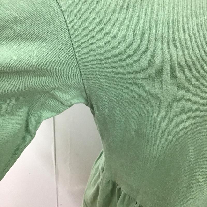 ザラ ZARA ワンピース ひざ丈スカート 長袖ワンピース ロングワンピース フレアスカート S 無地 カーキ / カーキ /  レディース USED 古着 中古 10126497