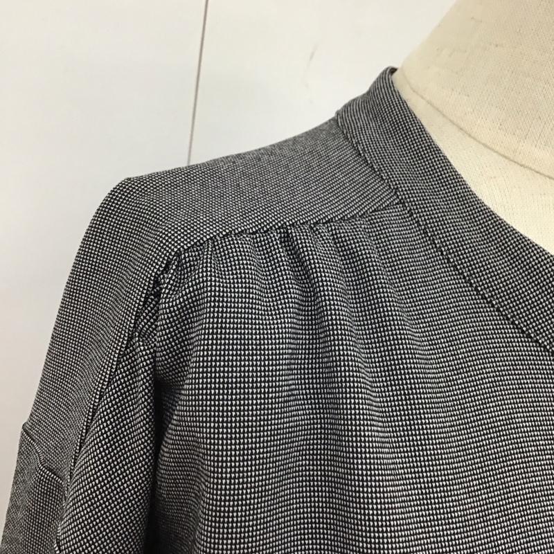 グリーンレーベルリラクシング green label relaxing ワンピース ロングスカート 長袖ロングワンピース ノーカラーシャツワンピース 前開き  白 / ホワイト / X 黒 / ブラック /  レディース USED 古着 中古 10126499