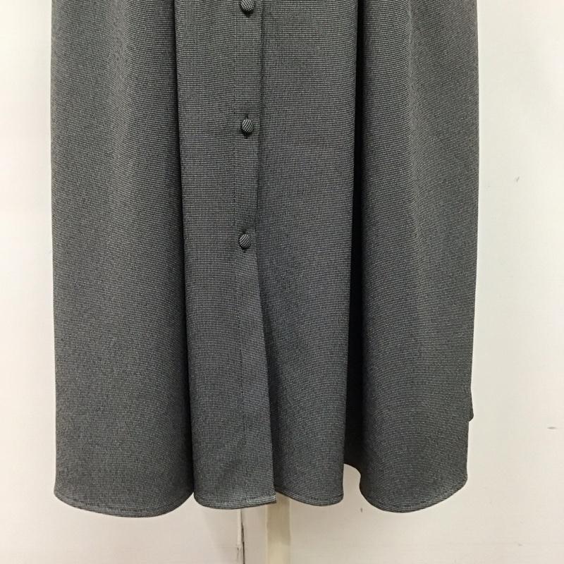 グリーンレーベルリラクシング green label relaxing ワンピース ロングスカート 長袖ロングワンピース ノーカラーシャツワンピース 前開き  白 / ホワイト / X 黒 / ブラック /  レディース USED 古着 中古 10126499