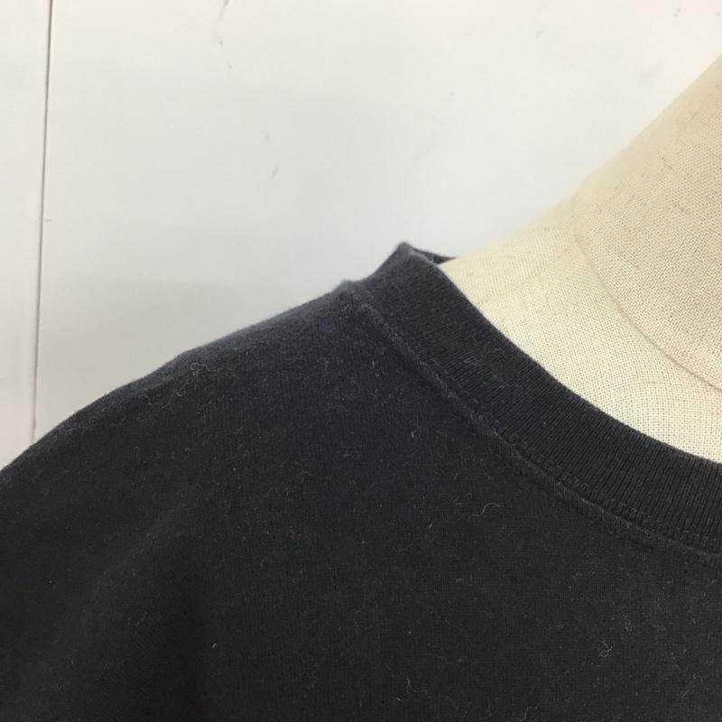 ミルクフェド MILKFED. Tシャツ 半袖 半袖カットソー プリントTシャツ クルーネックカットソー M ロゴ、文字 黒 / ブラック /  レディース USED 古着 中古 10126500