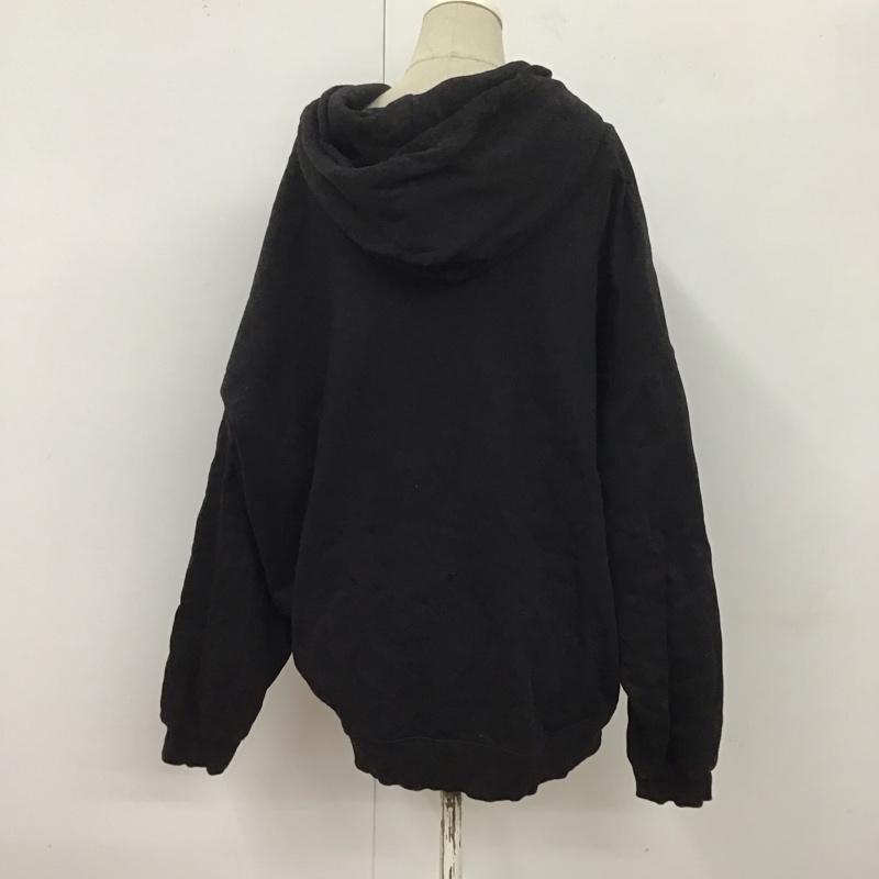 ミルクフェド MILKFED. パーカー 長袖 長袖パーカー プルオーバーパーカー スウェット ロゴ、文字 黒 / ブラック /  レディース USED 古着 中古 10126501
