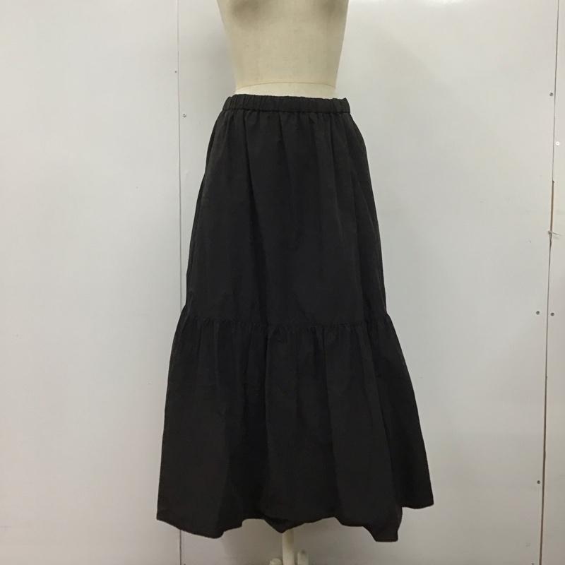 アーバンリサーチ URBAN RESEARCH スカート ロングスカート ロングスカート フレアスカート カジュアルスカート FREE 無地 黒 / ブラック /  レディース USED 古着 中古 10126503